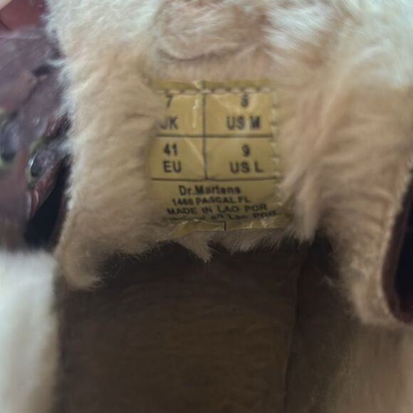 Dr.Martens 1460 PASCAL FAUX FUR LINED BOOTS in Cask — Ambassador M8 W9 - Picture 10 of 12